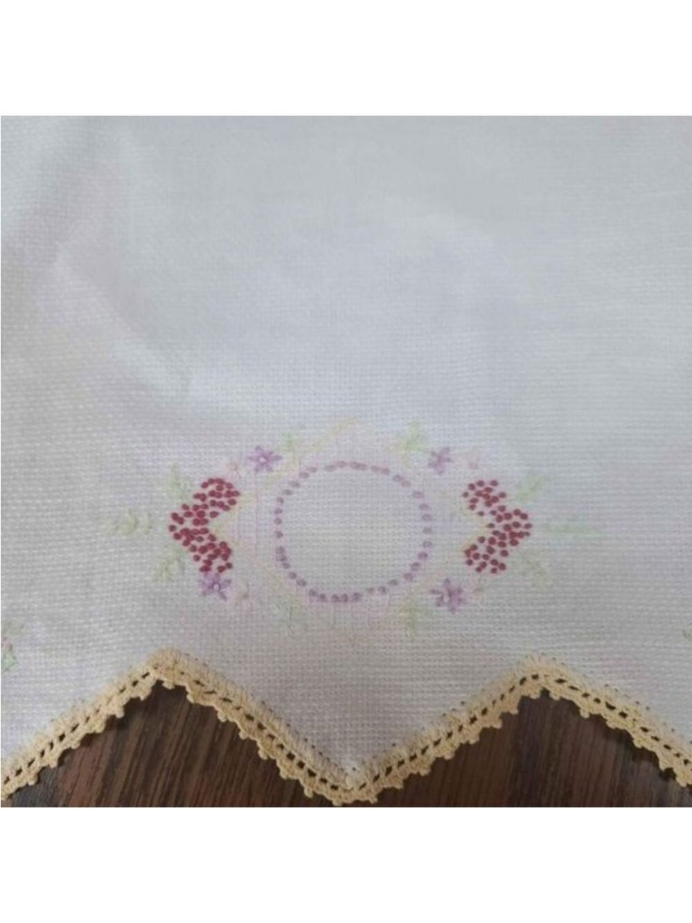 Vintage Guest Linen Hand Towel - Picture 2 of 3